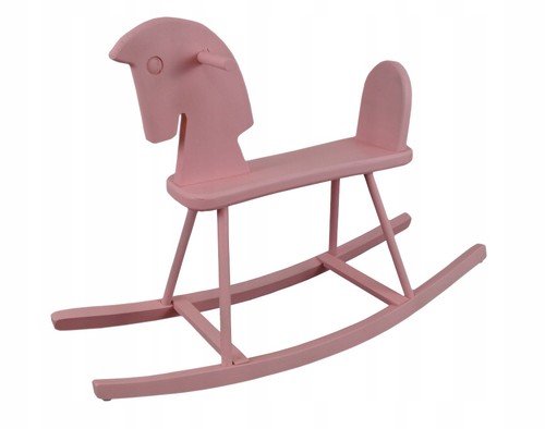 Cheval bascule bois rose - bois,