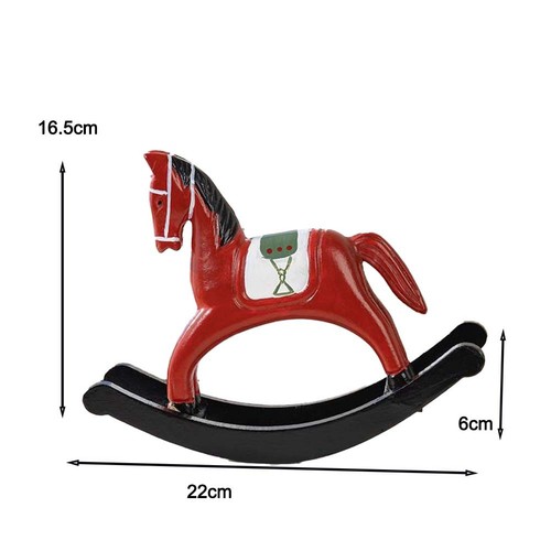 Figurine cheval bascule - figurine, en
