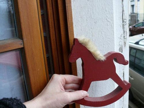 Cheval bascule bois - cheval, a