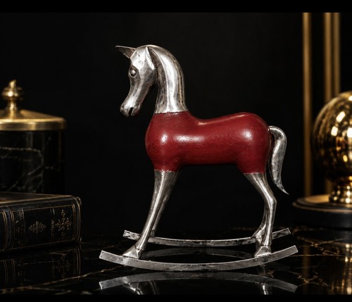 Cheval bascule vintage bois - cheval,