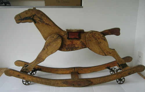 Jouet ancien cheval - cheval, en