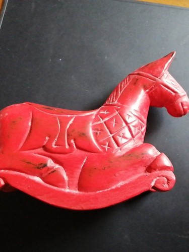 Petit cheval bascule bois - ,